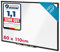 KARAT Whiteboard magnetisch 80 x 110 cm - Magnettafel mit schwarzem Alu-Rahmen und Ablageschale für Boardmarker - Memoboard inkl. Montagematerial, Magnetwand für Büro, Schule (Onyx)