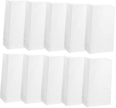 PartyKindom 50piezas Bolsas Para Alimentos Postres Pan Fiestas Diseño Cuadrado Antideslizante