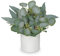 Oairse Artificial Plants Indoor with Ceramic Pots 30cm Decorative Fake Potted Plants Realistic Faux Eucalyptus Plant for Home Aesthetic Bathroom Kitchen Living Room Desk Shelves Office Decoration