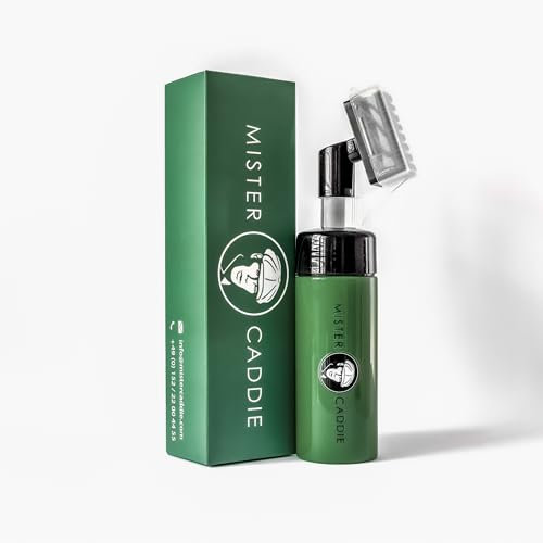 MISTER CADDIE - Golfschläger Reinigungsbürste mit Sprühfunktion und Magnetdock