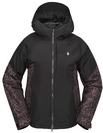 Volcom Damen Agate Insulated Snowboard Ski Winter Snow Jacket Schneejacke, Schwarz S5, S