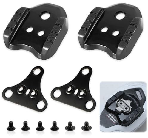BNGXR Fahrrad Cleats Adapter, Fahrradpedaladapter, Rennrad Schuh Stollen Adapter, Schnellspanner-Pedalkonverter, Fahrräder Cleats Pedalen, Fahrradpedaladapter für Rennradpedale, Metall-Fahrradzubehör