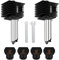 HzdaDeve Lot de 2 têtes d'impression Hotend A1 Mini/A1 Hotend - Mise à niveau à haute température - Buse en acier trempé de 0,4 mm - Avec 4 chaussettes en silicone - Pour imprimante 3D en bambou