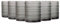 TRESV Set de 6 Vasos Colores o Transparente, Vaso de Cristal agua de 350 ml, Vaso de Agua y Bebidas, Aptos para Lavavajillas (Gris)