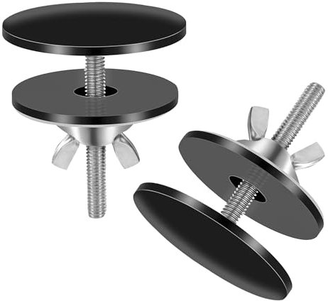 Couvercle Trou Robinet 2 Pièces Acier Inoxydable Couvercle de Trou D'évier de Cuisine Bonne Étanchéité Couvercle de Trou de Robinet D'évier pour Salle de Bain de Toilette Cuisine Noir 5cm