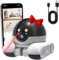 UDXFYS Robot Camera on Wheels 1080P Dual Lens, Security Pet Cameras Indoor With Phone App, P 360°/T 90° Rotation Monitoring 2-Way Talk Night Vision Motion Detection(WiFi, 128GB)