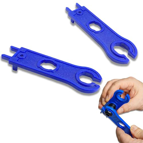 MC4 Schlüssel Stecker Werkzeug, 2 Stück Steckverbinderschlüssel, mc4 Stecker, Solar Werkzeugschlüssel, Montagewerkzeug Steckverbinder, Verrieglung Schraubenschlüssel Stecker.