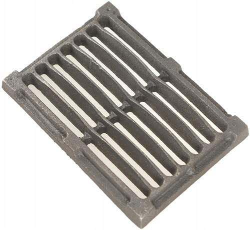 FEINZ Griglia in ghisa per camino, struttura compatta per piccole stufe | resistente alle alte temperature per combustione efficiente e uso prolungato, 210 x 150 mm