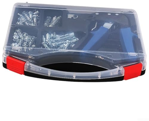 Hohlwandanker aus Karbonstahl für Trockenbau und Putz, mit kompakter Form und Auslöser-Druck für sichere und schnelle Installation (1 x Nieter)
