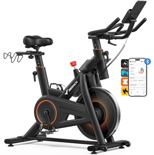 MERACH S29 Heimtrainer Fahrrad - 10kg Schwungrad, extra leise, sanfter Lauf | 16 Stufen Magnetwiderstand, MERACH App, Bluetooth, Kinomap & Zwift kompatibel, 159 kg Belastbarkeit, 142–193 cm