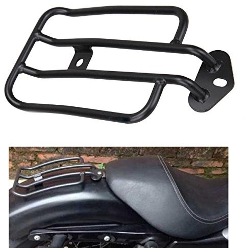 Porte-bagages pour un siège de moto couleur ambiante noir et plaqué or étagère pour Harley Sportster XL 883 1200 77-0073 77-0073-B