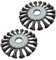 (Paquete de 2) rueda de alambre de nudo torcido para 115 mm/125 mm amoladora angular 115 mm x 22,2 mm rueda de cepillo de alambre