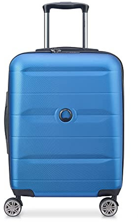 DELSEY Paris - COMETE Plus - Hartschalen-Kabinenkoffer 55 cm x 40 cm x 20 cm - 35 L - S Slim - Hellblau