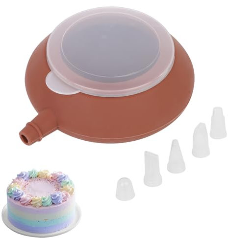 Silikon-spritzgefäß, Spritzbeutel Silikon, Macarons Mit Dekorieren Stift, Macaroon Shells Mit 1 Spritzbeutel Und 4 Spitzen in Verschiedenen Formen, Tortenspritze, Sahne Spritzbeutel