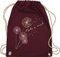 Turnbeutel Rucksack - Sprüche Statement - Pusteblume Flower - Unisize - Bordeauxrot - beutel mit blumenmuster statements wish stoffbeutel damen floral sprüchen￼ wish. beuteltasche groß blumen