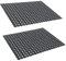 OTHWAY PVC-Spülbecken-Matten，2 Stück Küchenspüle-Matten, Schutz für Edelstahl/Porzellan-Stahl, 40 x 30 cm, XL-Matten für Küchenspüle, Schwarz