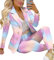 ORANDESIGNE Tuta da Donna a Due Pezzi Tinta Unita Blazer Set Completo da Donna a Maniche Lunghe con Pantaloni per Ufficio e Lavoro Elegante Tailleur Outfits con Tasche A Viola M