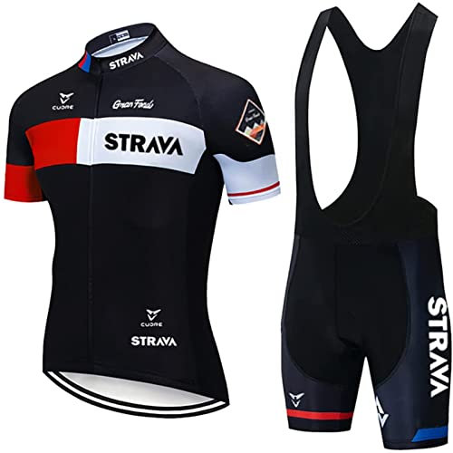 Traje de Ciclismo Hombre de Equipos Profesionales. Conjunto de Ciclismo para Hombre y Bicicleta, Culotte y Maillot.Equipacion Ciclismo Bicicleta de Carretera (M,9)