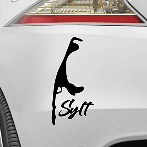 myrockshirt Insel Sylt Umriss Landkarte Schriftzug Nordsee Urlaub Autoaufkleber Autosticker Aufkleber Sticker L