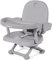 YOLEO Réhausseur Chaise Enfant Pliable, Chaise Haute Bébé Portable, Rehausseur Siège Bébé, Bébé Chaise repas en Hauteur Réglable, Plateau Amovible, 6 mois à 3 ans, Gris