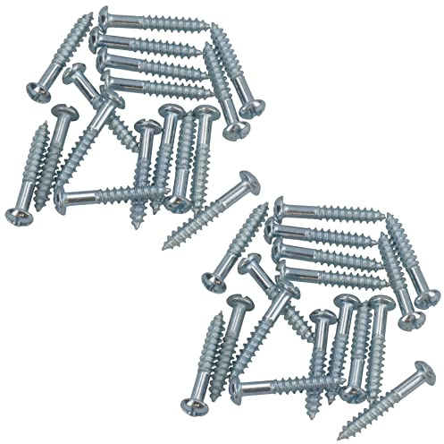 PH2 Dome Headed Phillips Wood Screws 4mm x 25mm Fastener Fixings 32pc