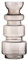 GILDE Deko große Vase Glasvase - Moderne Blumenvase aus Glas - Herbst Deko Winter Weihnachten - Farbe: Braun Höhe 36 cm