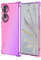 Topme Coque pour Honor 90 5G (6.7 inches), Étui de Téléphone Portable en Silicone TPU Souple avec Dégradé de Couleur Transparent - Rose Mauve