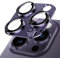 JETech Camera Lens Protector for iPhone 14 Pro 6.1-Inch and iPhone 14 Pro Max 6.7-Inch, Full Coverage 9H Tempered Glass Ring Cover, Matte Metal Plate, Case Friendly, 1-Pack (Deep Purple)
