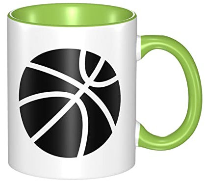 RFSHOP Color Inner Wall Mug Cup,Basketball Sport Mugs,Wide Tea Coffee and Hot Chocolate Cups - 330ml