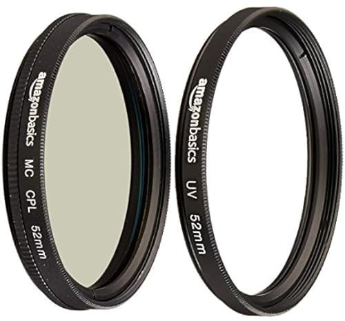 Amazon Basics - Filtro di protezione UV + Polarizzatore circolare - 52 mm