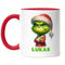 Kiddle-Design Personalisierte Anti Weihnachten Tasse Rot Weihnachtstasse Lustig mit Name Weihnachten Grinch Nikolaus Fun Geschenkidee Wichtelgeschenk für Kinder