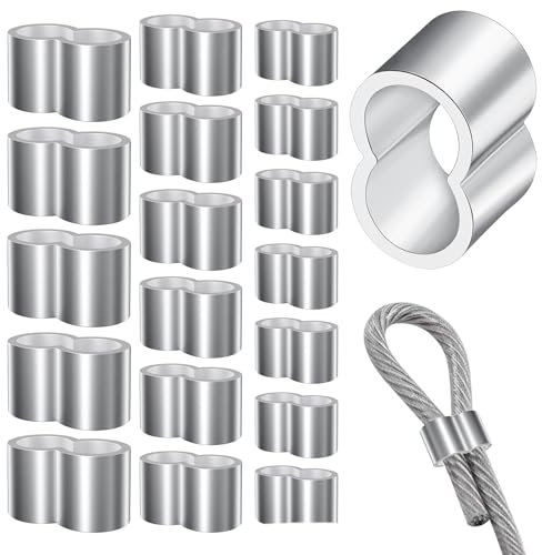 Connection CONNECTION 78 morsetti professionali per corda,morsetti a pressione da 6 mm,8 mm,9,2 mm,morsetti per soffocamento in alluminio,doppio manicotto in alluminio,per gomma,corda di espansione,