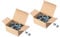 DIGITUS DN-19 Set-S – M6 Schrauben & Käfigmuttern – 100 Stück Set – Montageschrauben für Serverschrank, AV Rack, 19 Zoll / 10 Zoll Netzwerkschrank – Montagesatz – Silber
