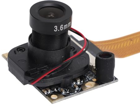 VBESTLIFE Nachtsicht-Kameramodul, Manueller Fokus, 5 MP, 75° Objektivwinkel, OV5647-Sensor, 1080p HD-Webcam für RasPi 5 Zero-Serie, CSI-Bajonett, M2x6-Schrauben