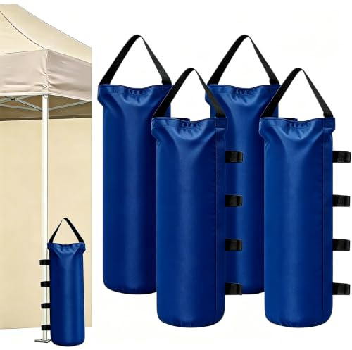 Industrie Pavillon Sandsäcke Set - 600D Bein Gewichte für Pop Up Zelte, Vordach, Outdoor Patio (Blau)