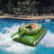 Hfnnhl Aufblasbarer Pooltank-Schwimmkörper, Schwimmring mit Wasserkanone, Poolspielzeug für Erwachsene, Sommer-Poolparty (Grün, 162cm)