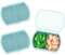 Sibba Pill Organizer 2 PCS Medicine Case Box Medication Holder Kit Daily Supplement Storage Container Portable for Pocket Pillbox Cases Bottle Compact Vitamin Dispenser 7 Day Holders Travel