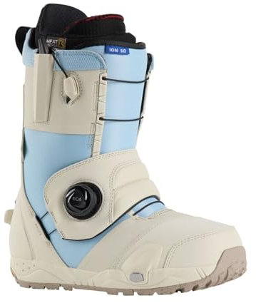 Burton - ION Step on White Dusty Blue Herren Snowboardstiefel – Herren – Größe 45 – Weiß