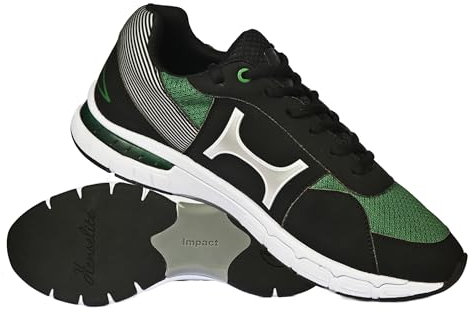 Henselite Men's M100 Indoor and Outdoor Bowls Shoes, Blue and Red (Green and Black, UK Footwear Size System, Adult, Men, Numeric, Medium, 8)