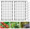 KUWUNG 2 Pièces Treillage Plantes Grimpantes, 120x60cm Treillis Jardin avec 8 Crochets, Filet Plantes, Treillis pour Plantes Grimpantes, Filets pour Jardin pour Plantes, Légumes, Fruits, Fleurs