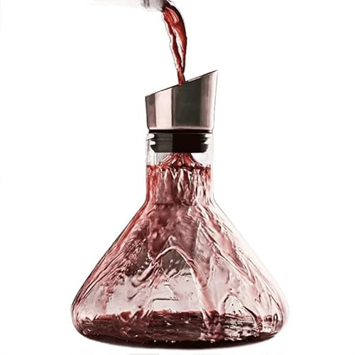 Decanter per vino rosso a cascata iceberg 1500 ml – Livello Decanter