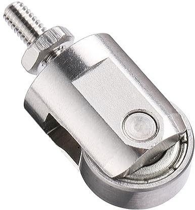 Qusedwey Roller Kontaktpunkt für Messuhr, 10 mm Durchmesser Rad, M2,5 Gewinde, Edelstahlrollen Messkopf, Langlebig, Einfache Installation, Einfache Handhabung