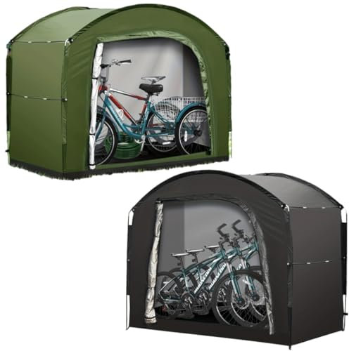 Wasserdichte Fahrradabdeckung - Robustes Fahrradzelt für 3-4 Fahrräder, 220 x 185 x 150 cm - Sichere Aufbewahrungslösung für den Außenbereich - Ideal zum Schutz vor Witterungseinflüssen