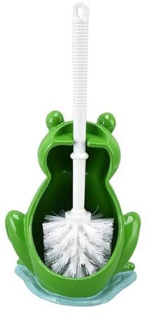 Gralara Toilettenbürste Klobürste mit Halter, Badezimmer Reinigungsbürsten-Set, Frosch Form Toilettenschüssel Toilettenreiniger Werkzeug Reinigungswerkzeug