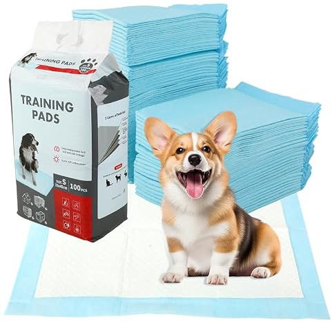 Pack of 100 PIPI Matten für Hunde & Training Pads – 45 × 33 cm Welpen Unterlagen, 6-Lagiges Design - Auslaufsicher & Schnell trocknend – Hundetoilette für Wohnung & Welpen