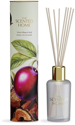 Ashleigh & Burwood Reed Diffuser Air Freshener for Home | Velvet Plum & Oud Fragrance Oil Diffuser | Lasts up to 3 Months | 150ml