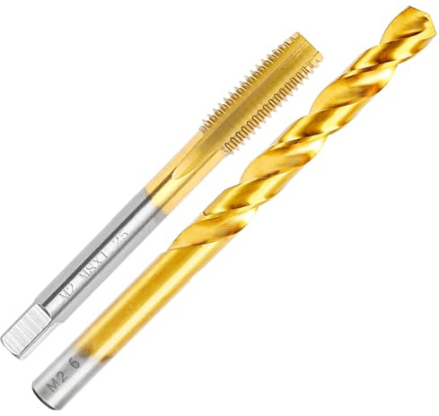 ASNOMY M8 x 1,25 Gewindeschneider und 6,75mm Bohrer Set,HSSG, Einschnittgewindebohrer Gewindebohrersatz, Gewindeschneiden, Gewindeschneidset