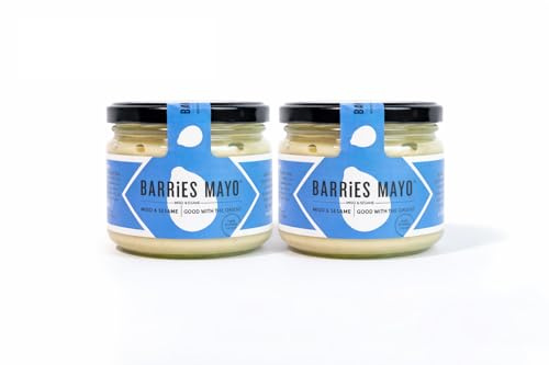 Barrie's Mayo Miso and Sesame Vegan Mayonnaise (2x300ml), Rich & Creamy Traditional-Style Mayo Without Eggs, Family Recipe, Crafted With NO Preservatives, Pure Plant-Based Spread