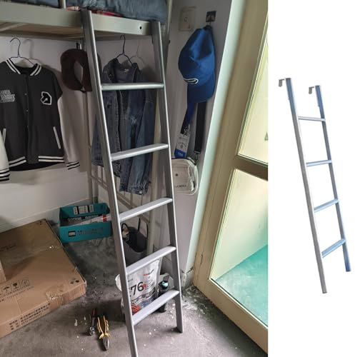 ZHANGXAO Escalera para litera Doble, de pie, de 130 cm/140 cm/150 cm de Altura, Escalera de Aluminio de Repuesto para altillo de Caravana o Dormitorio (tamaño: 130 cm/50).