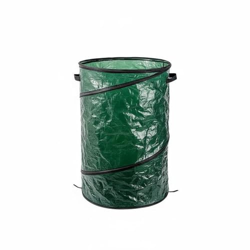 MotiveTech Cubo de Basura con Asa Bolsa de Basura Plegable Sacos para Desechos de Jardín Bolsa de Hojas Portátil Ligero Reutilizables Cubos de Basura para Exterior Almacenamiento Sin Tapa XL